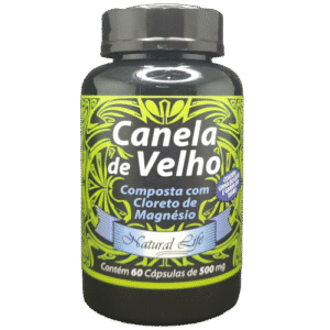 Suplemento Natural Life Canela de Velho com cloreto de magnésio, unha de gato e garra do diabo.